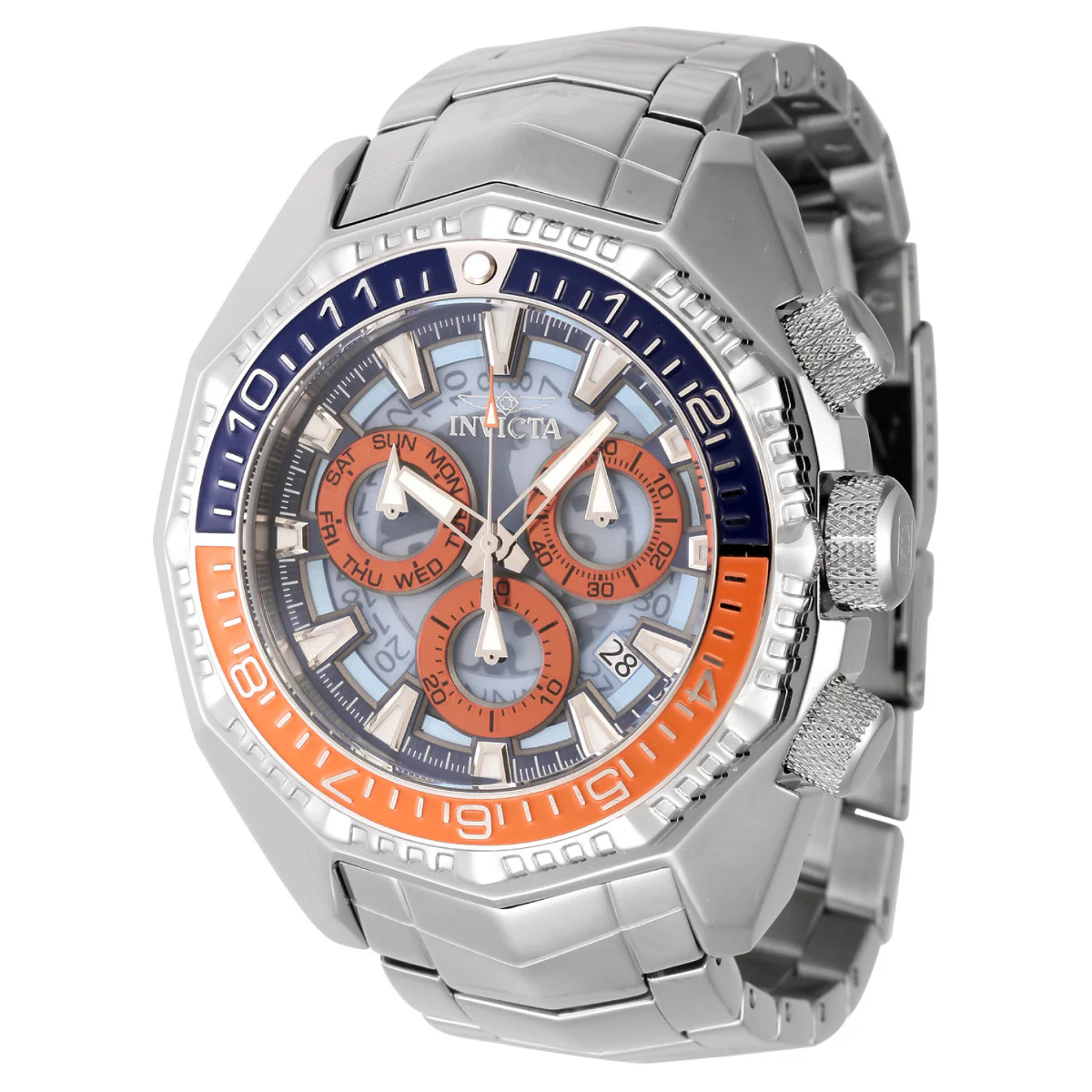 Invicta Akula Tellurion Swiss Ronda Z60 Caliber Men's Watch - 55mm. Steel (44294)