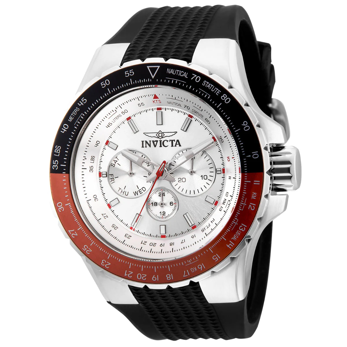 Invicta Aviator Skyshock Men's Watch - 50mm. Black (33027)