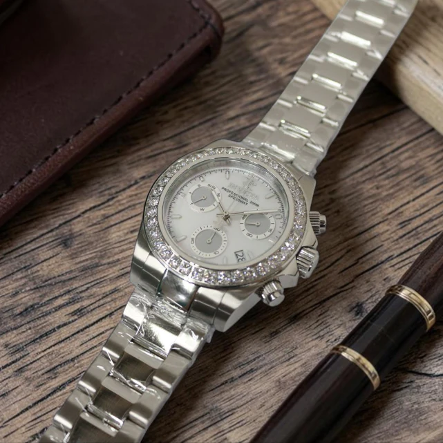 Invicta Elite Speedway Ascent Prestige 4.0 CT Certified LG Diamond Edition Swiss Ronda Z60 Caliber Men's Watch w/ Mother of Pearl Dial - 42mm, Steel (51099)