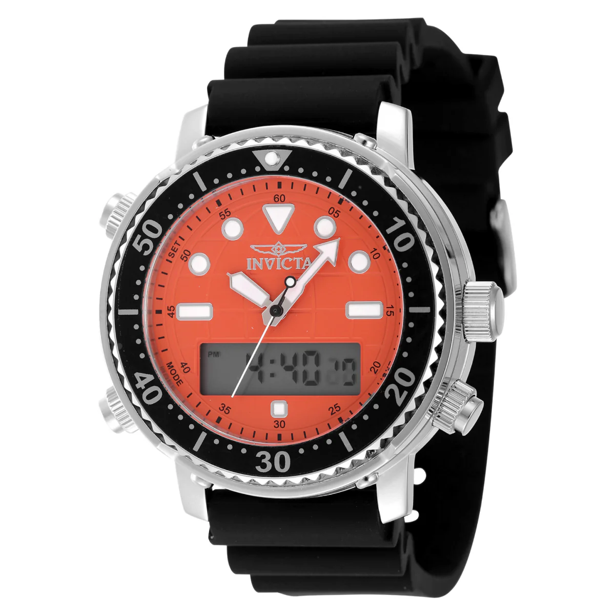 Invicta Pro Diver DigiQuartz Men's Watch - 46.5mm, Black (48368)