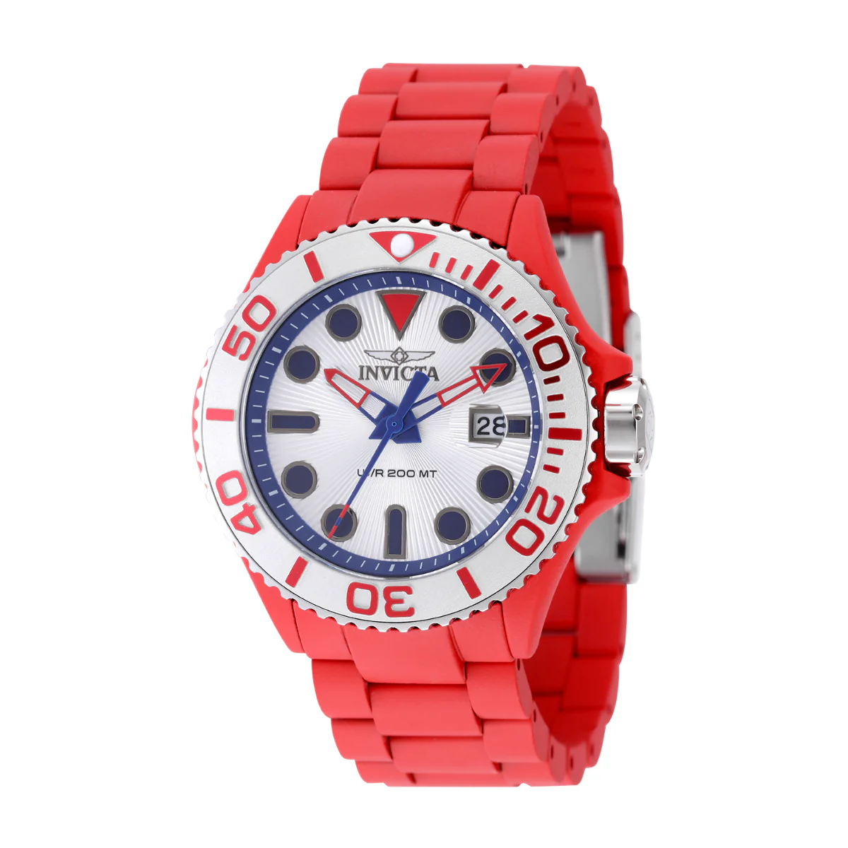 Invicta Grand Diver Playa Men's Watch - 46mm. Aqua Plating. Red. Steel (49482) 1 Invicta Grand Diver Playa Men's Watch - 46mm. Aqua Plating. Red. Steel (49482)