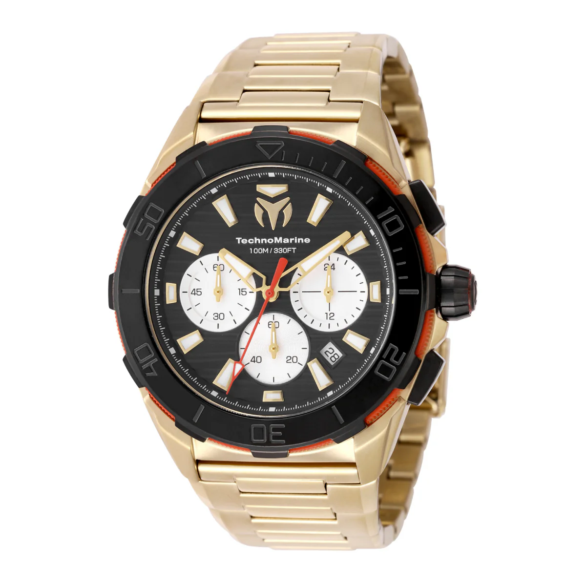 TechnoMarine Seven Seas Men's Watch - 44mm. Gold (TM-725033)