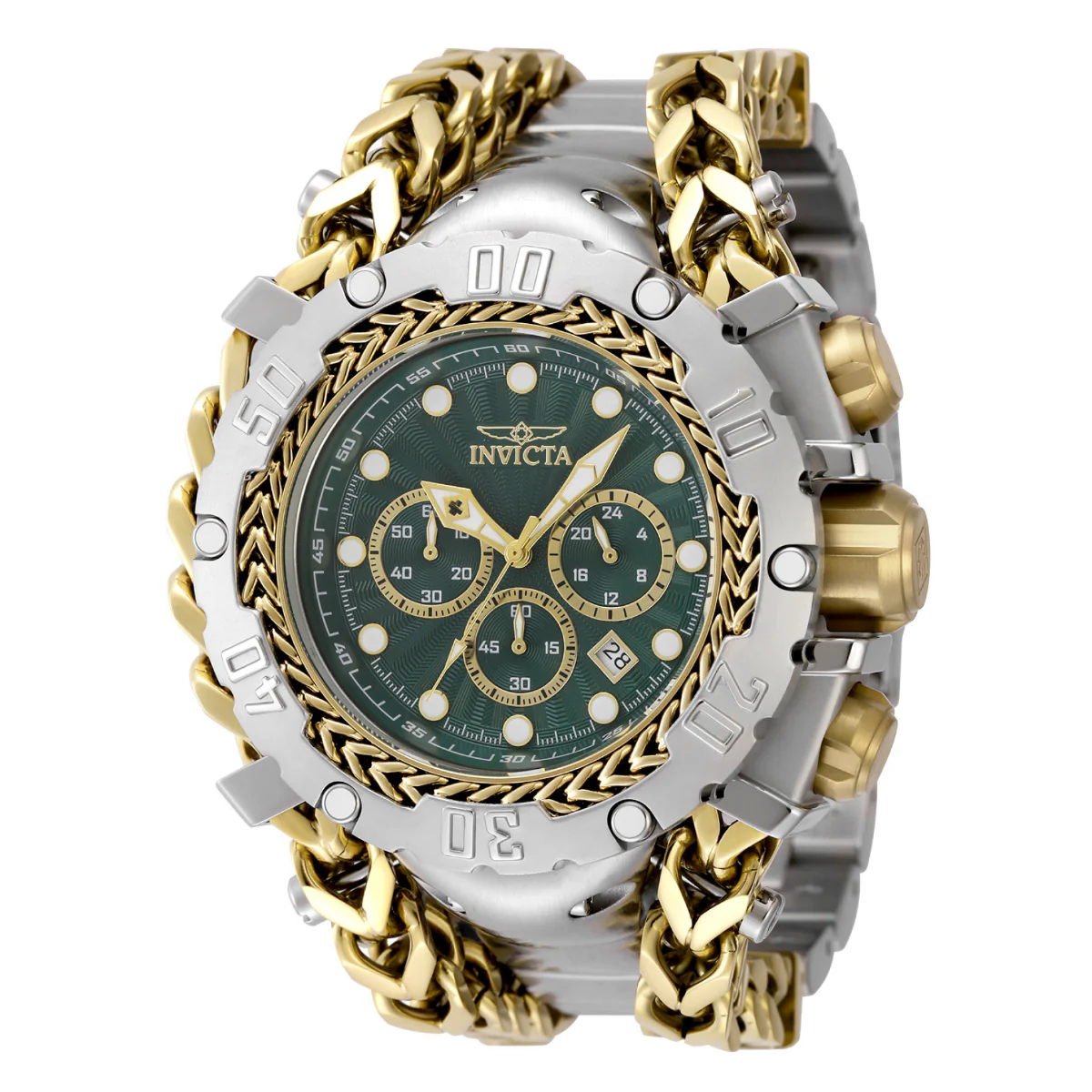 Invicta Gladiator Men's Watch - 58.3mm, Gold, Steel (48191) 1 Invicta Gladiator Men's Watch - 58.3mm, Gold, Steel (48191)