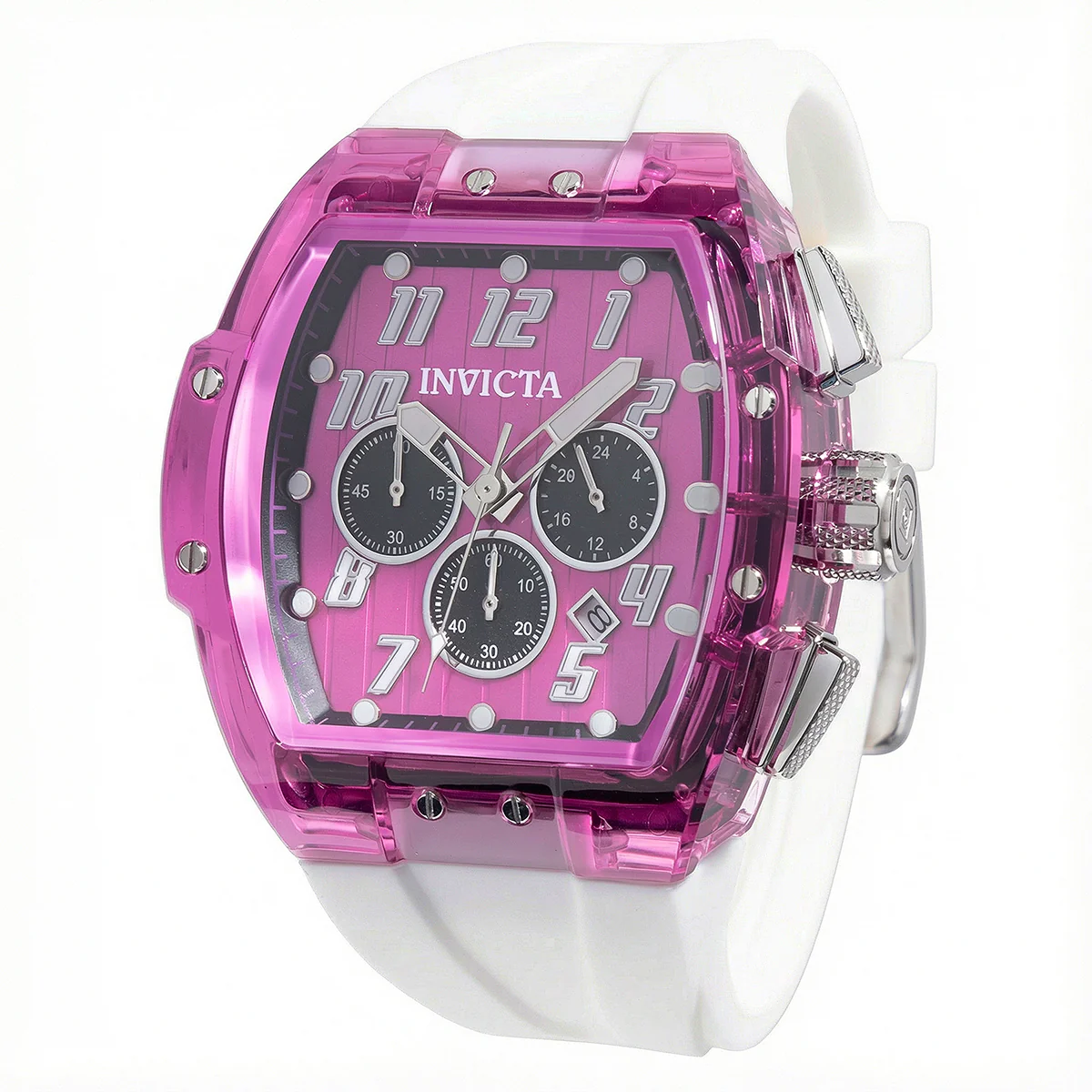 Invicta S1 Rally Kinesia Anatomic Men's Watch - 47mm. White (50079) 1 Invicta S1 Rally Kinesia Anatomic Men's Watch - 47mm. White (50079)