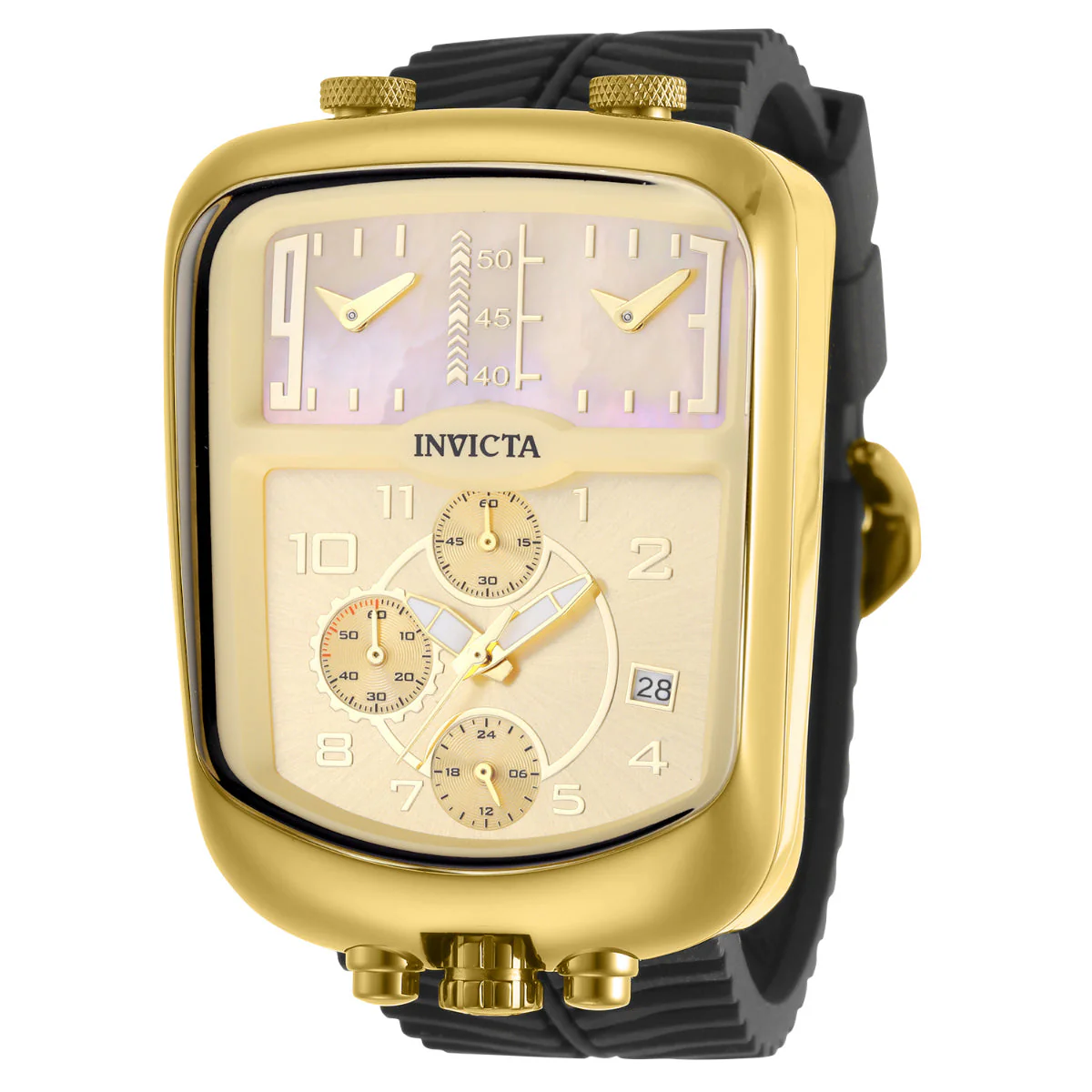 Invicta S1 Rally Dualshift Men's Watch w/ Mother of Pearl Dial - 42mm. Black (49634) 1 Invicta S1 Rally Dualshift Men's Watch w/ Mother of Pearl Dial - 42mm. Black (49634)