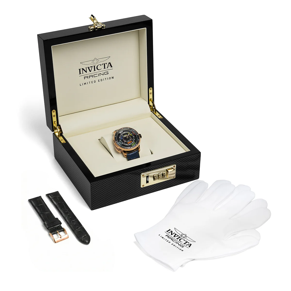Invicta Racing Automatic Men's Watch - 46mm. Navy Blue with Interchangeable Strap (69135) 4 Invicta Racing Automatic Men's Watch - 46mm. Navy Blue with Interchangeable Strap (69135)