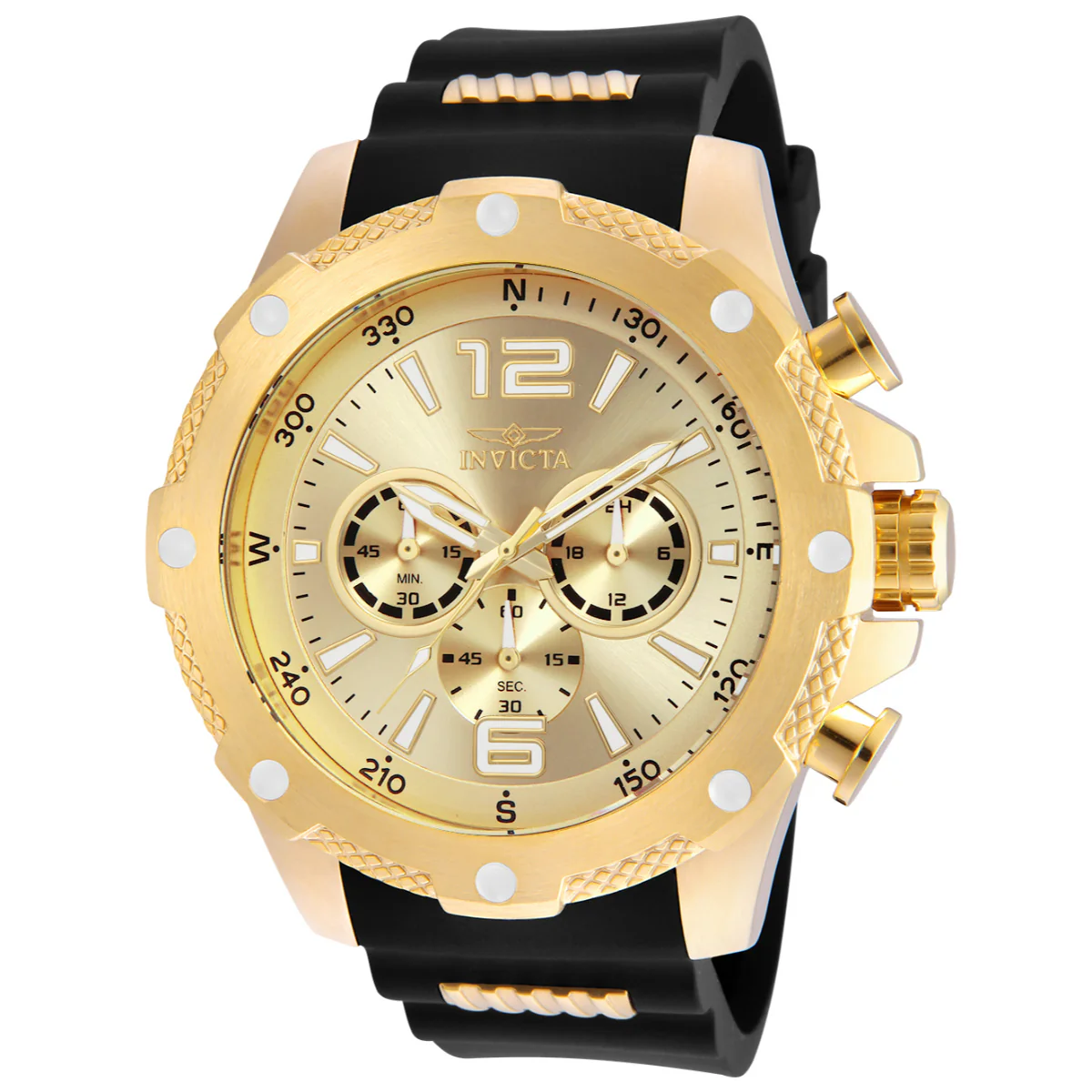 Invicta I-Force Axis Men's Watch - 50mm. Gold, Black (19660)