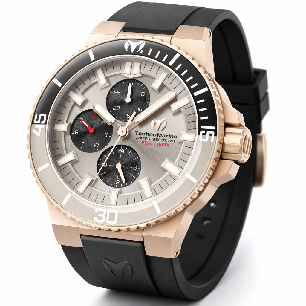 TechnoMarine La Pelagia Men's Watch - 43mm. Black (TM-225103)
