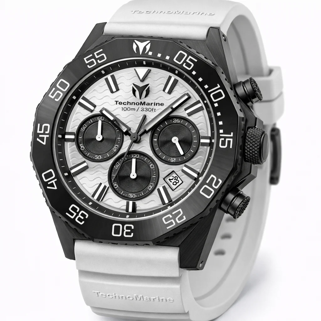 TechnoMarine Mare Vivo Men's Watch - 44mm. White (TM-225079)