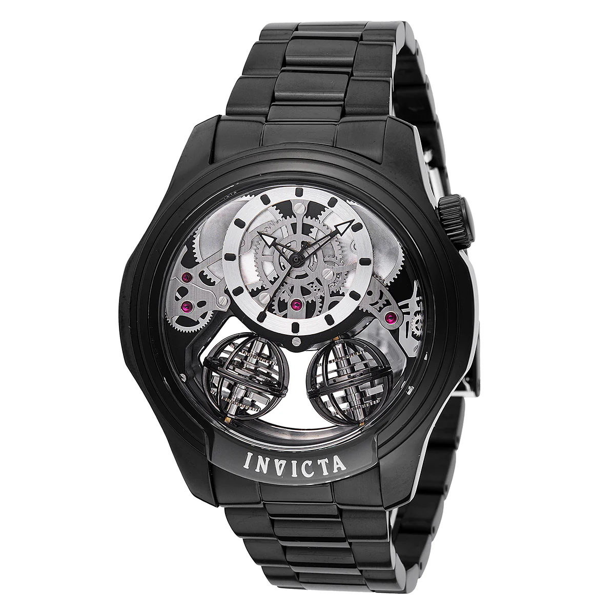 Invicta Specialty Twin Axis Men's Watch w/ Skeleton Dial - 46mm. Black (48899)