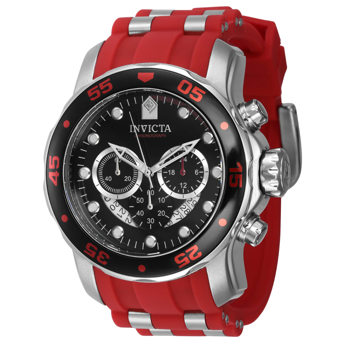 Invicta Pro Diver SCUBA Men's Watch - 48mm. Steel. Red (40475)