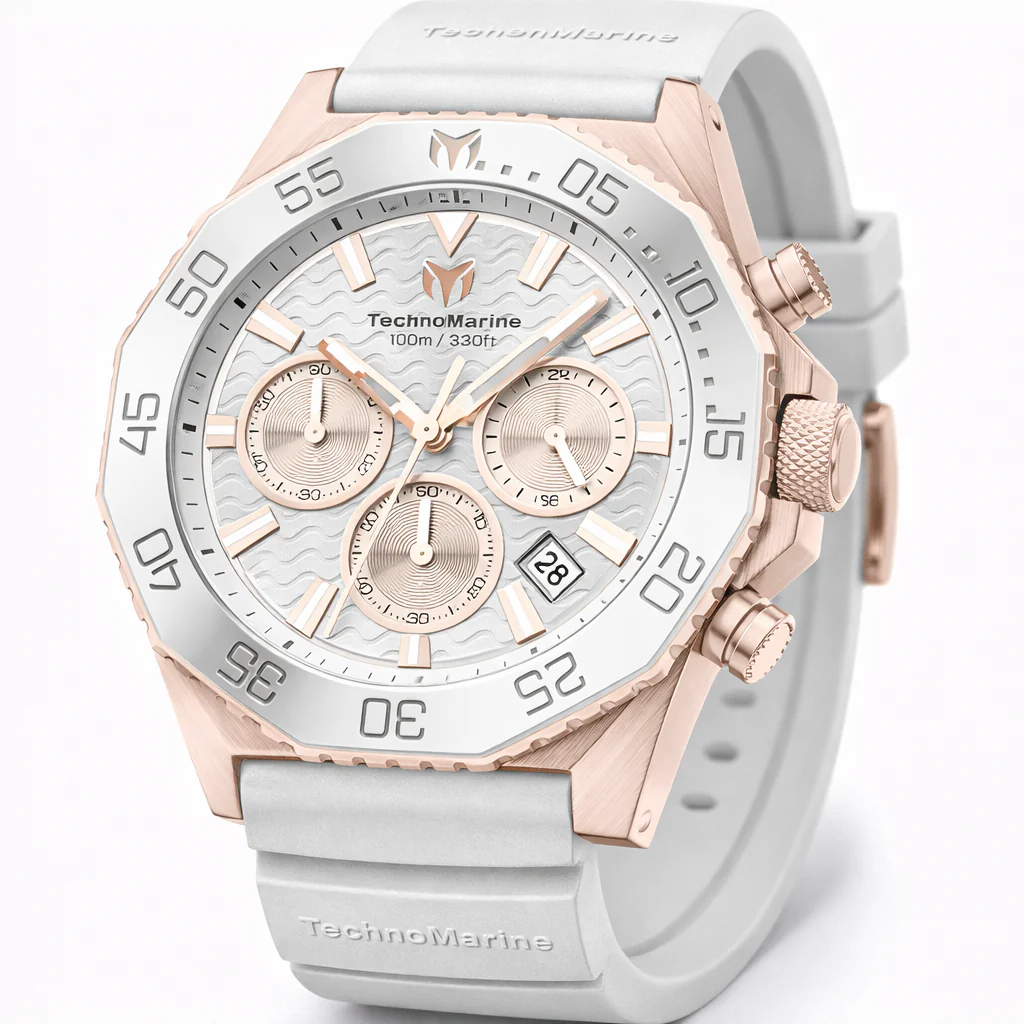 TechnoMarine Mare Vivo Men's Watch - 44mm. White (TM-225075)