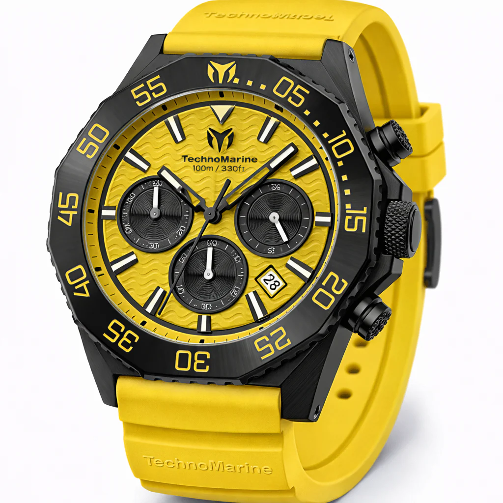 TechnoMarine Mare Vivo Men's Watch - 44mm. Light Orange (TM-225077)