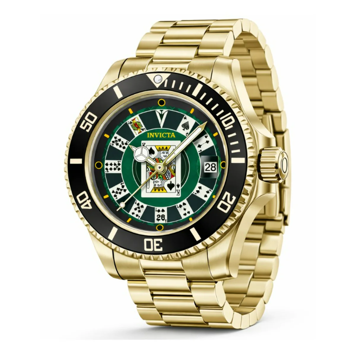 Invicta Pro Diver House of Cards Men's Watch - 40mm. Gold (50525) 1 Invicta Pro Diver House of Cards Men's Watch - 40mm. Gold (50525)