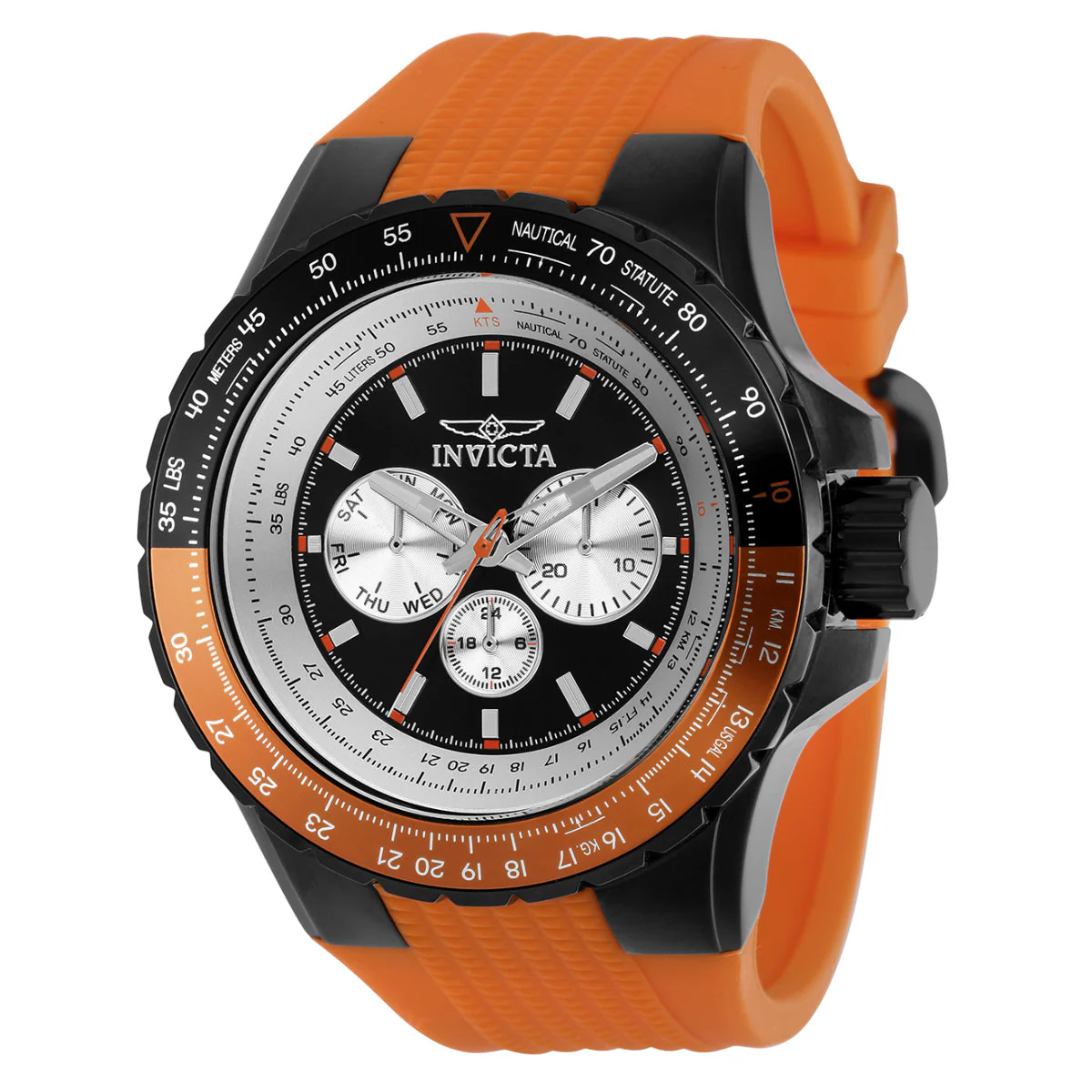 Invicta Aviator Skyshock Men's Watch - 50mm. Orange (37031)