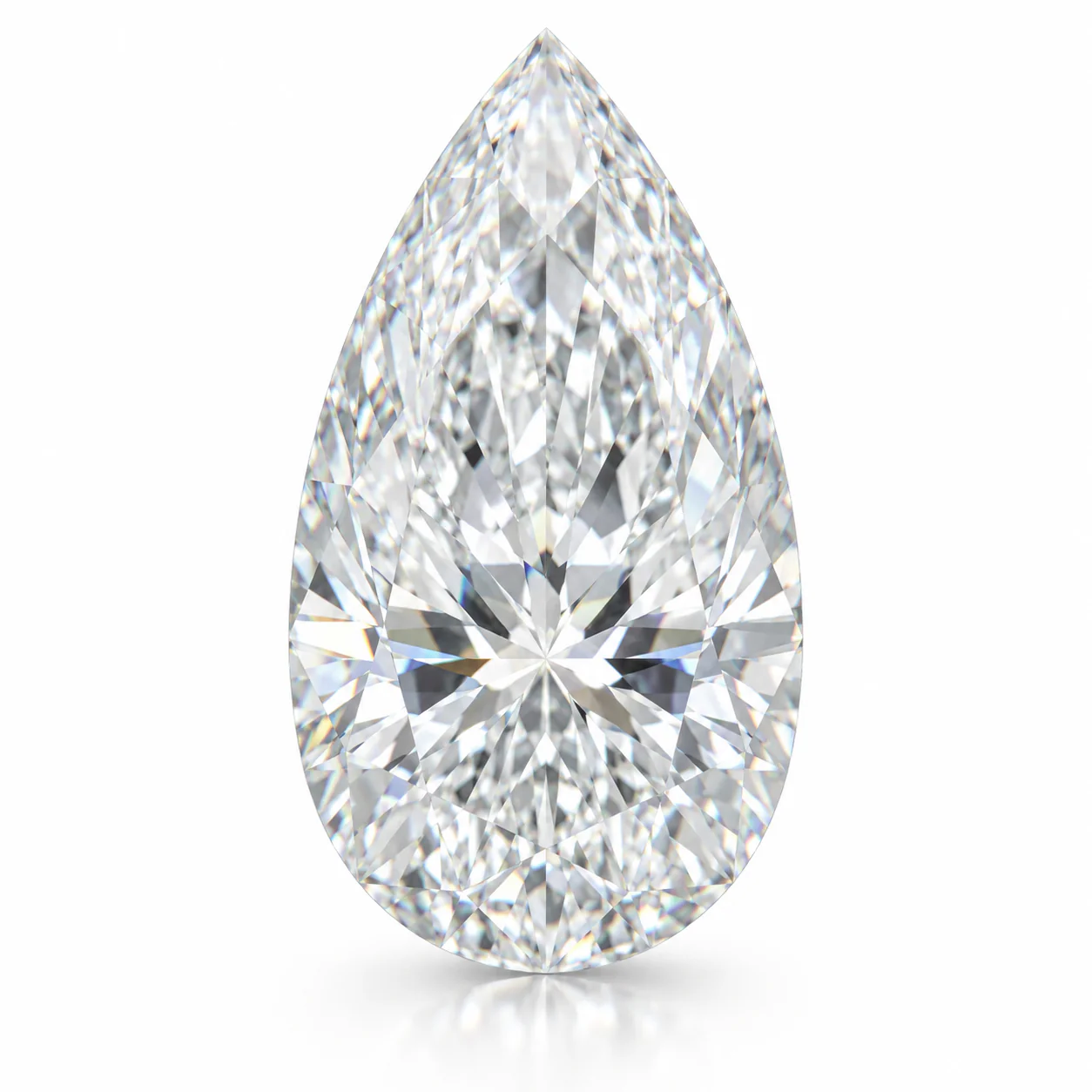1.33 Carat Pear White Lab Grown Diamond D Color VVS2 Clarity IGI Certificate #771626420