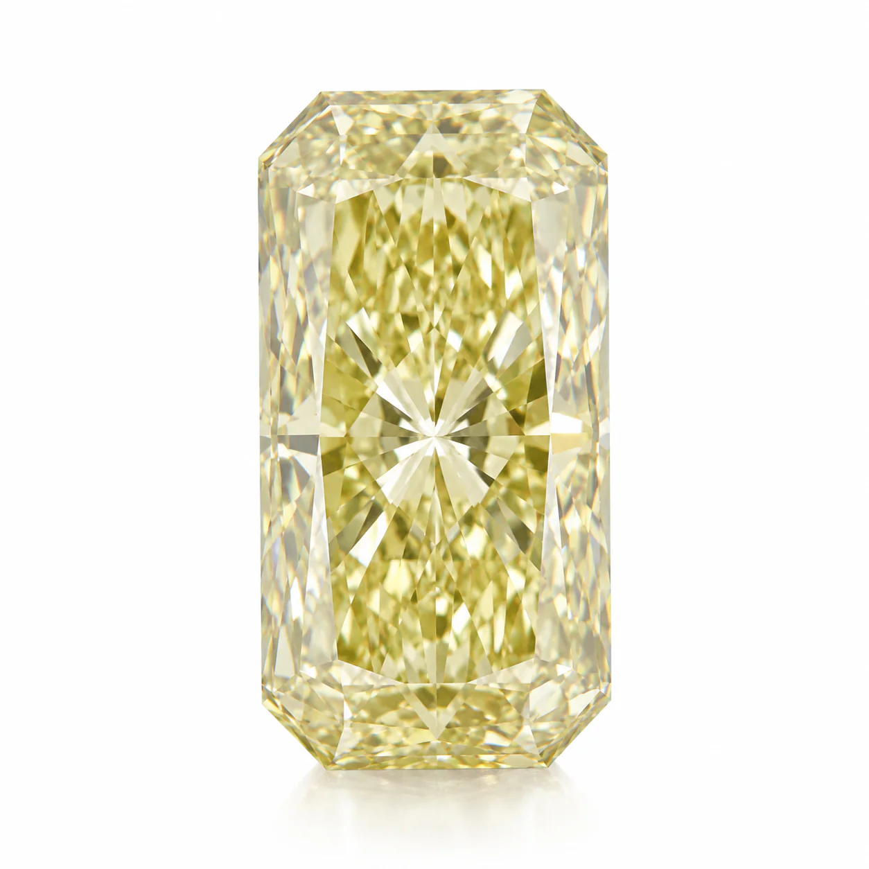 1.76 Carat Radiant Fancy Intense Yellow Lab Grown Diamond VVS1 Clarity IGI Certificate #LG797620098