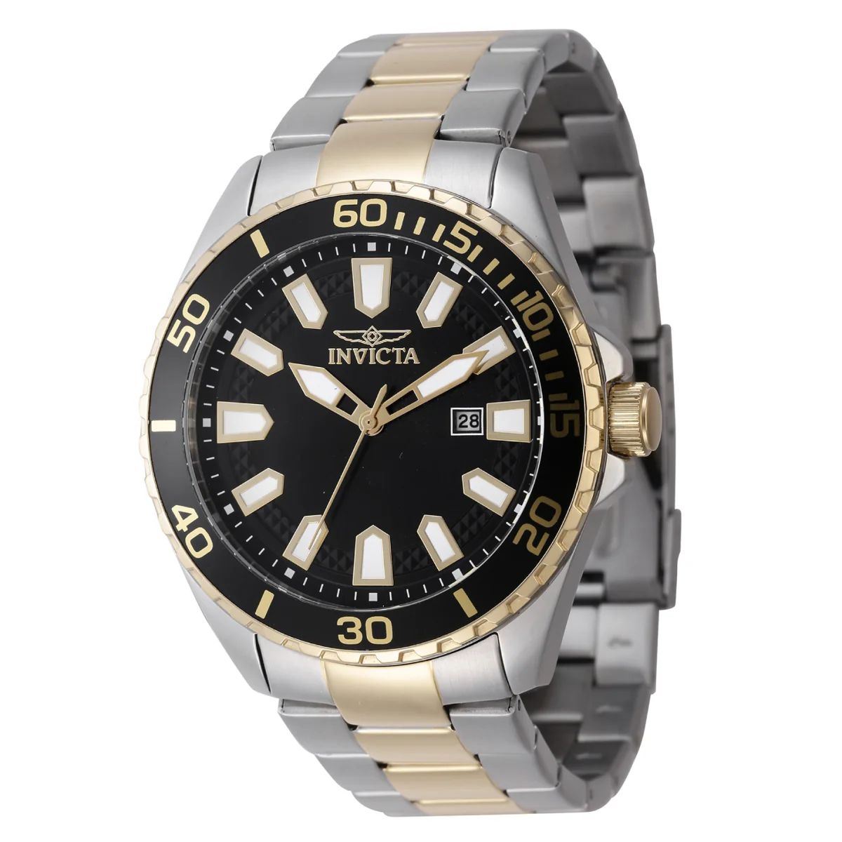Invicta Pro Diver Men's Watch - 46mm. Gold, Steel (47342)