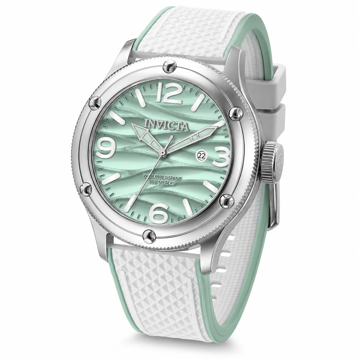 Invicta Pro Diver Oceanic Motion Men's Watch - 48mm. Tiffany Blue. White (50307)