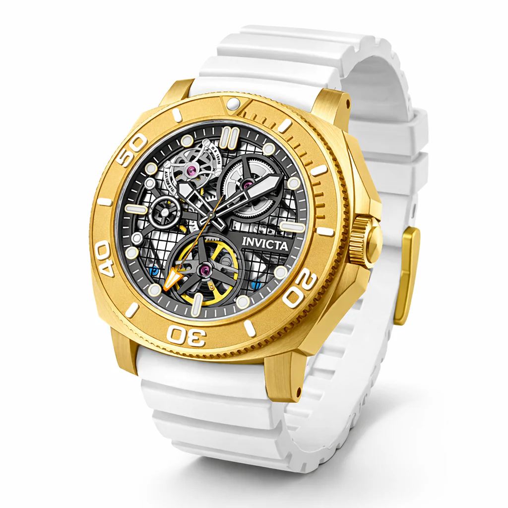 Invicta Sea Hunter Obsidian Automatic Men's Watch w/ Skeleton Dial - 44mm. White (69464) 1 Invicta Sea Hunter Obsidian Automatic Men's Watch w/ Skeleton Dial - 44mm. White (69464)
