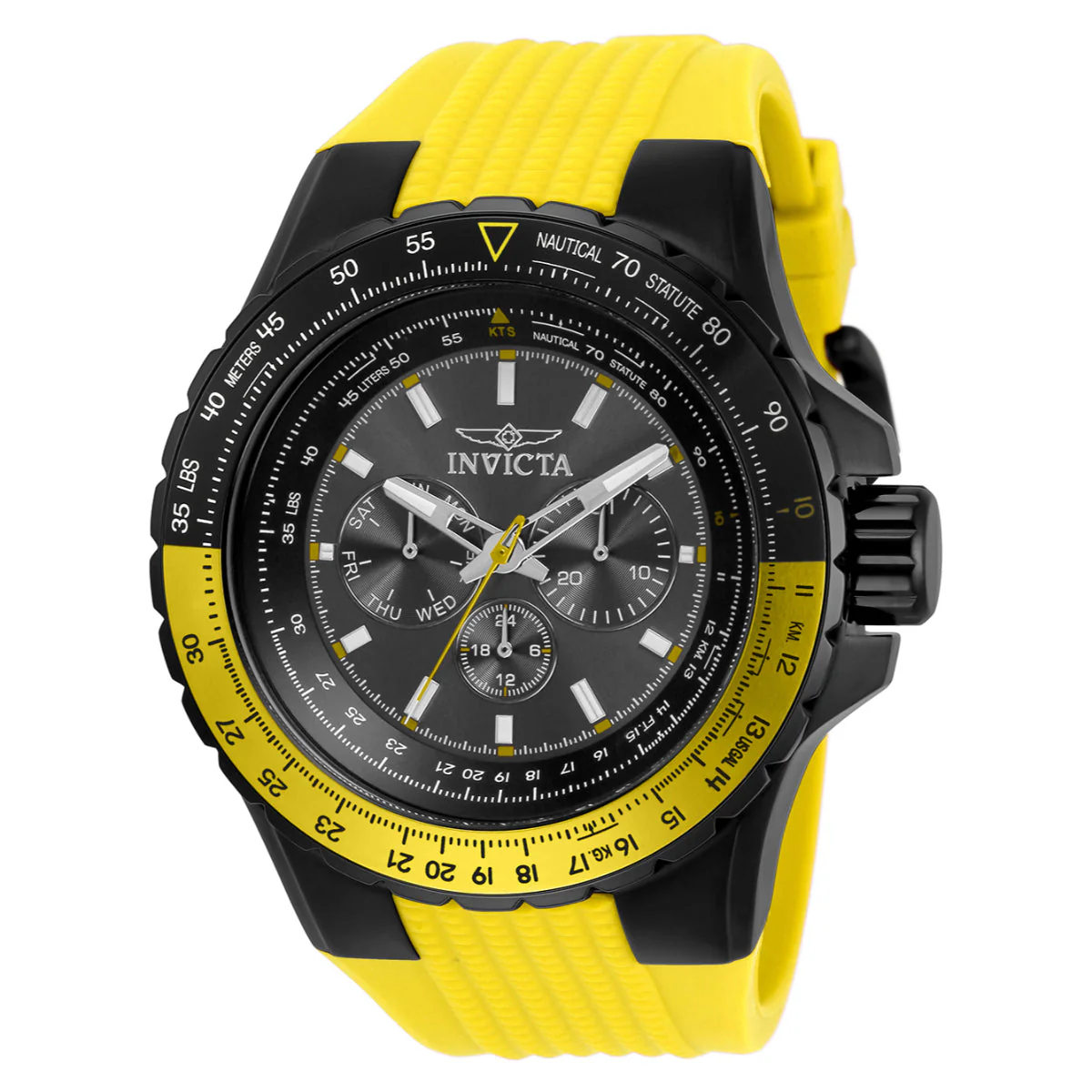 Invicta Aviator Skyshock Men's Watch - 50mm. Yellow (33038)
