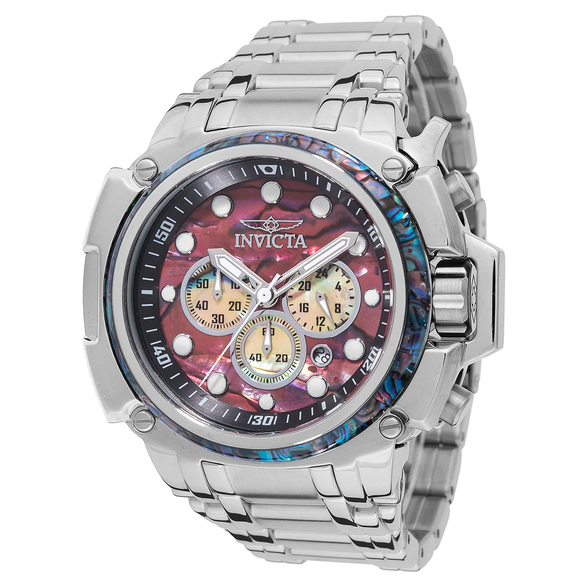 Invicta Coalition Forces Sentinel Men's Watch w/ Abalone Dial - 60mm. Steel (48410)