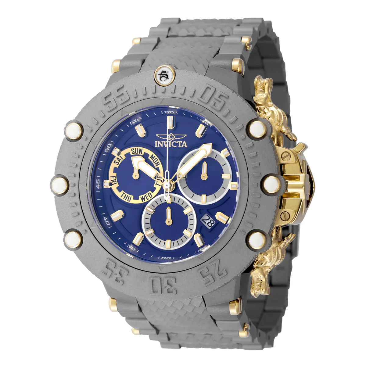 Invicta Subaqua Aegiron Swiss Ronda Z60 Caliber Men's Watch - 52mm, Titanium, Gold (48193)
