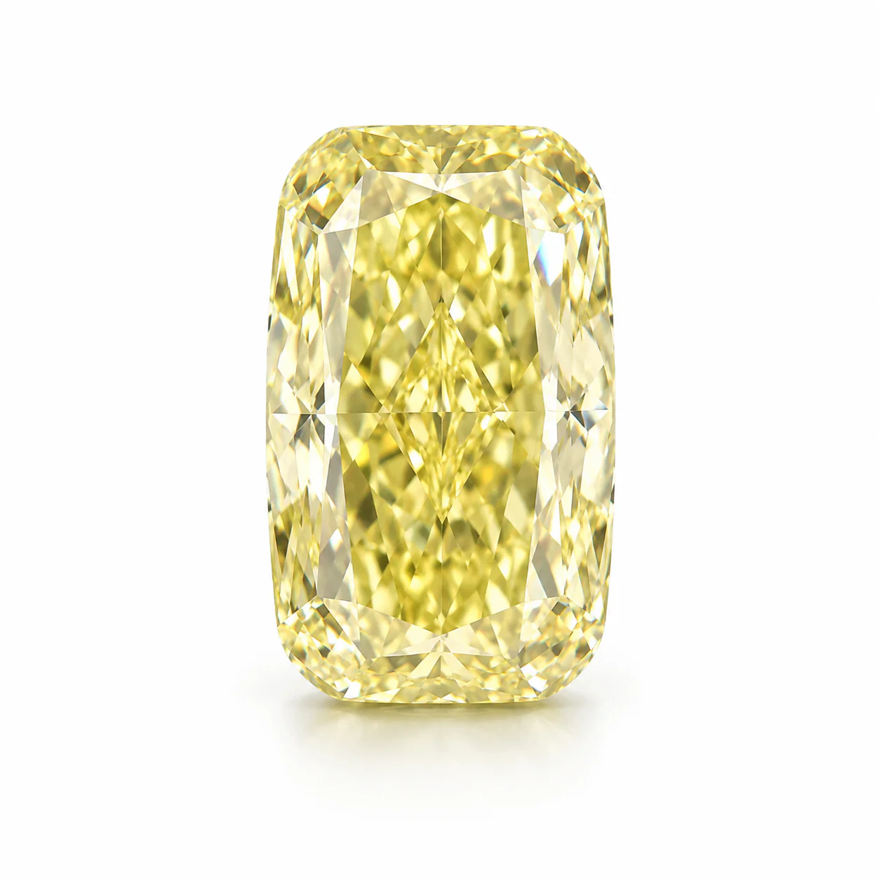 1.12 Carat Cushion Fancy Intense Yellow Lab Grown Diamond VVS2 Clarity IGI Certificate #LG797620118