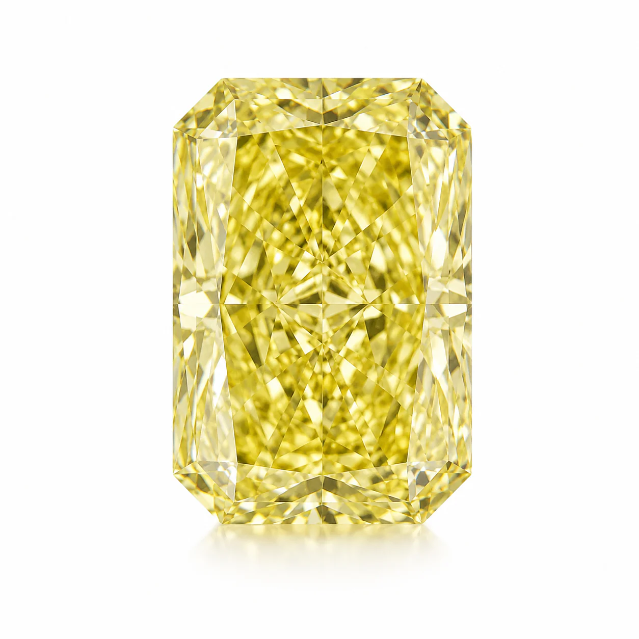 1.03 Carat Cushion Fancy Vivid Yellow Lab Grown Diamond VVS2 Clarity IGI Certificate #LG797620114
