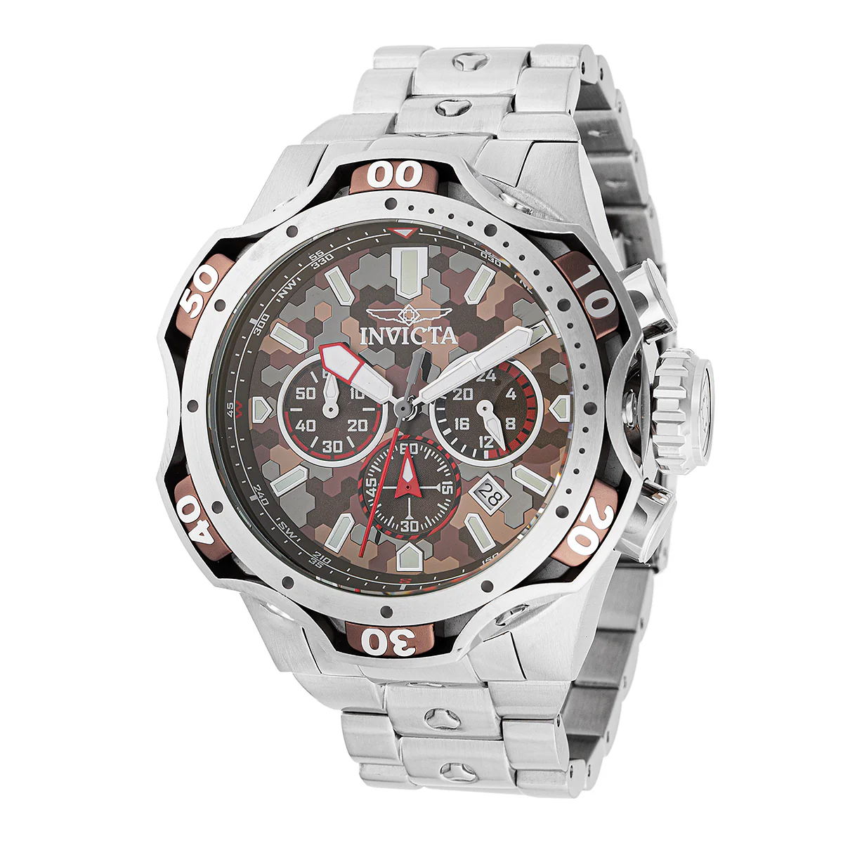 Invicta Venom Combat Men's Watch - 52.5mm, Steel (47757)