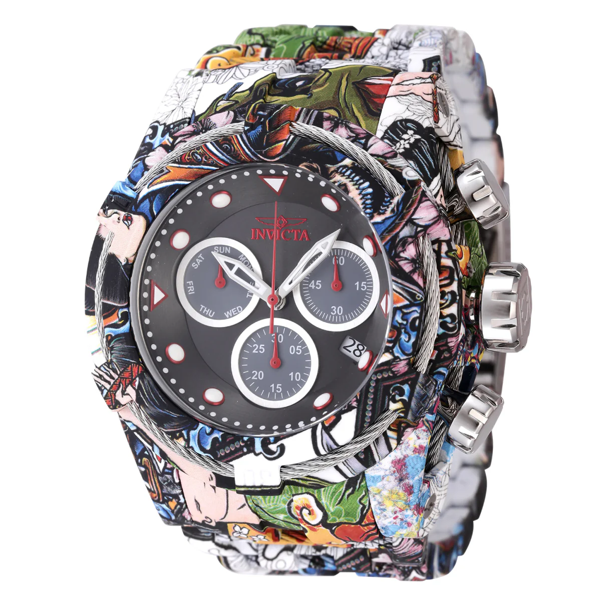 Invicta Bolt Swiss Ronda Z60 FE Caliber Men's Watch - 53mm, Aqua Plating, Steel (45490)