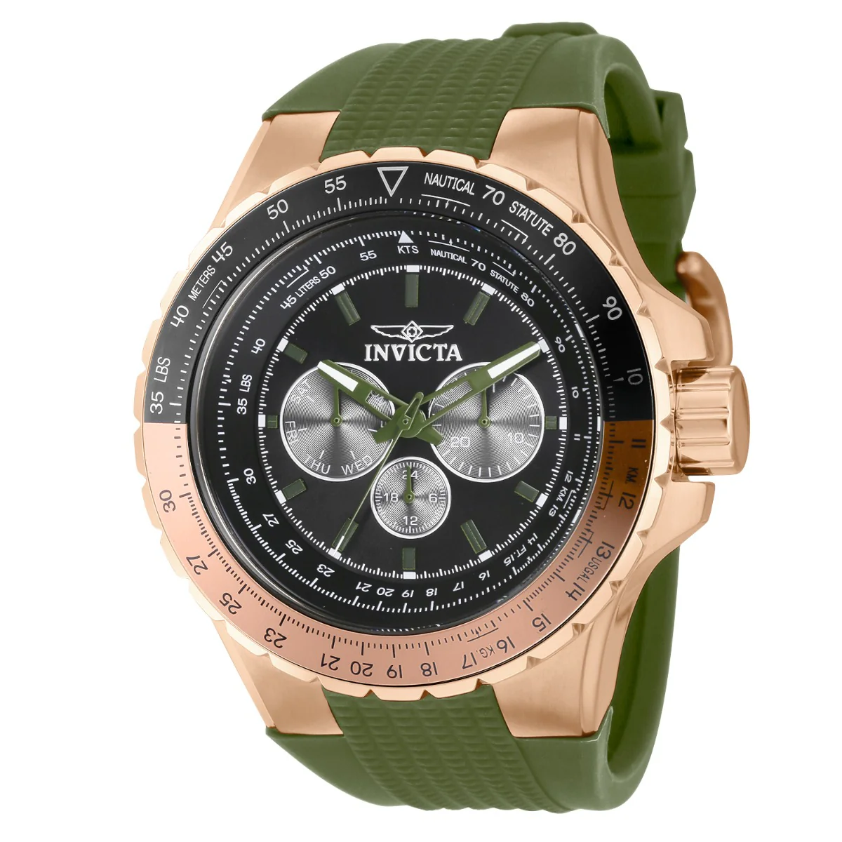 Invicta Aviator Skyshock Men's Watch - 50mm. Green (39311)