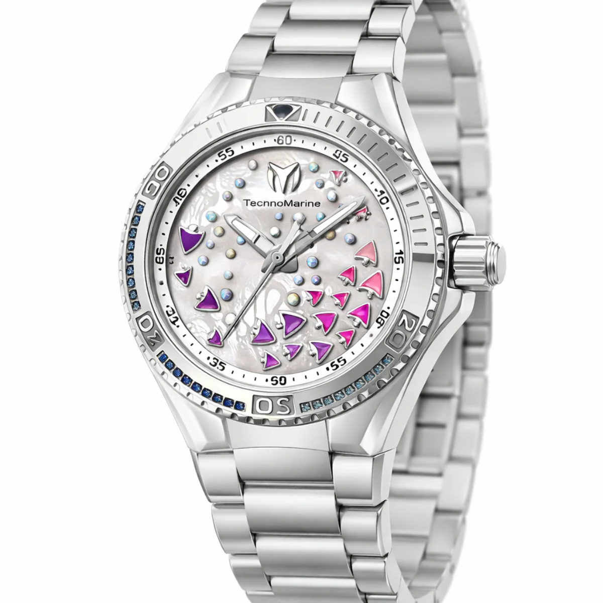 TechnoMarine Cruise Dream Unisex Watch w/ Mother of Pearl Dial - 40mm. Steel (TM-125005)