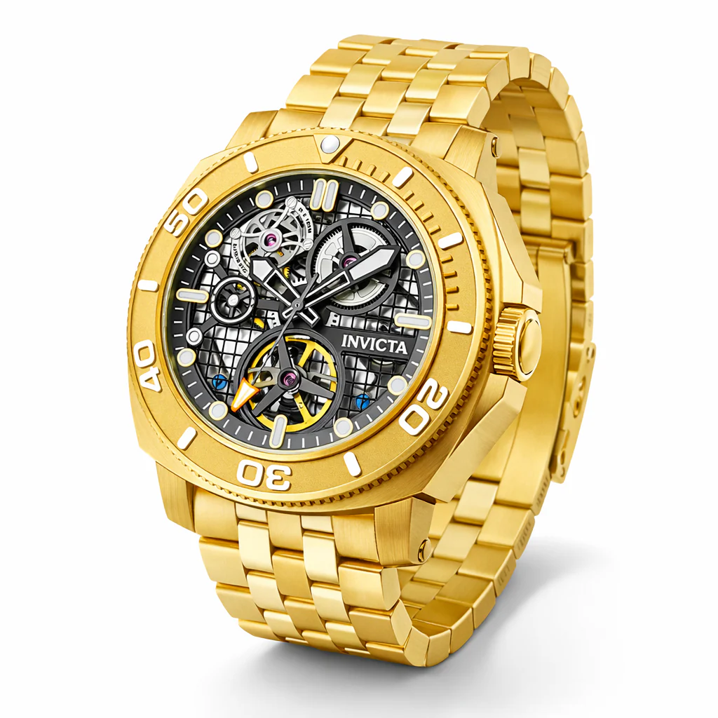 Invicta Sea Hunter Hadal Truss Automatic Men's Watch w/ Skeleton Dial - 44mm, Gold (69465) 1 Invicta Sea Hunter Hadal Truss Automatic Men's Watch w/ Skeleton Dial - 44mm, Gold (69465)