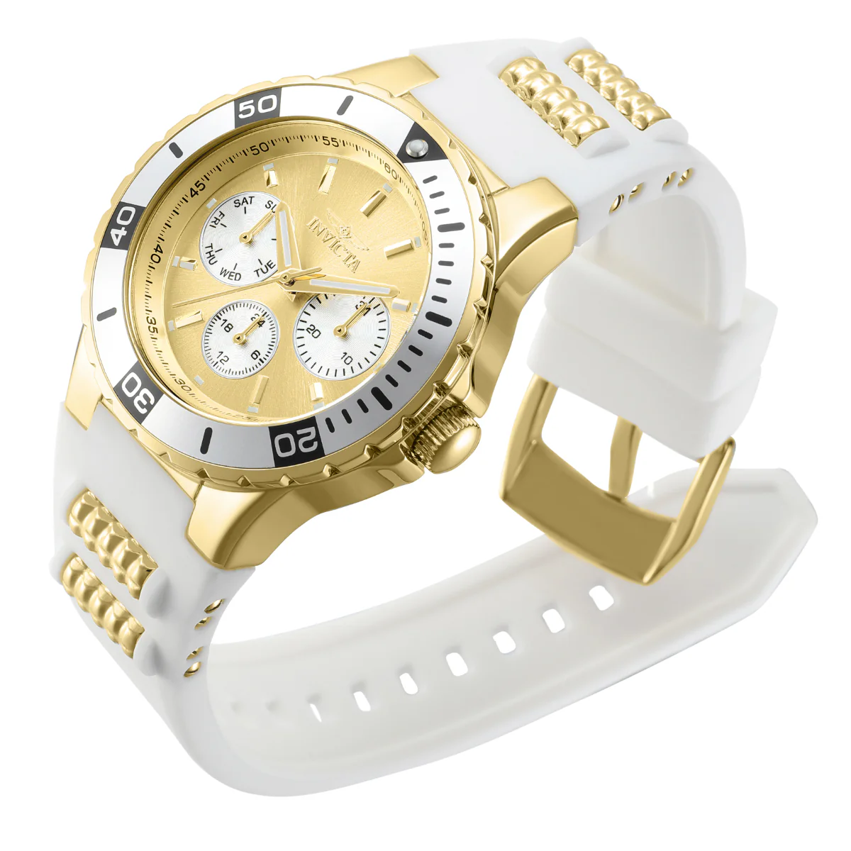 Invicta Aviator Women's Watch - 38mm, Gold, White (37317)