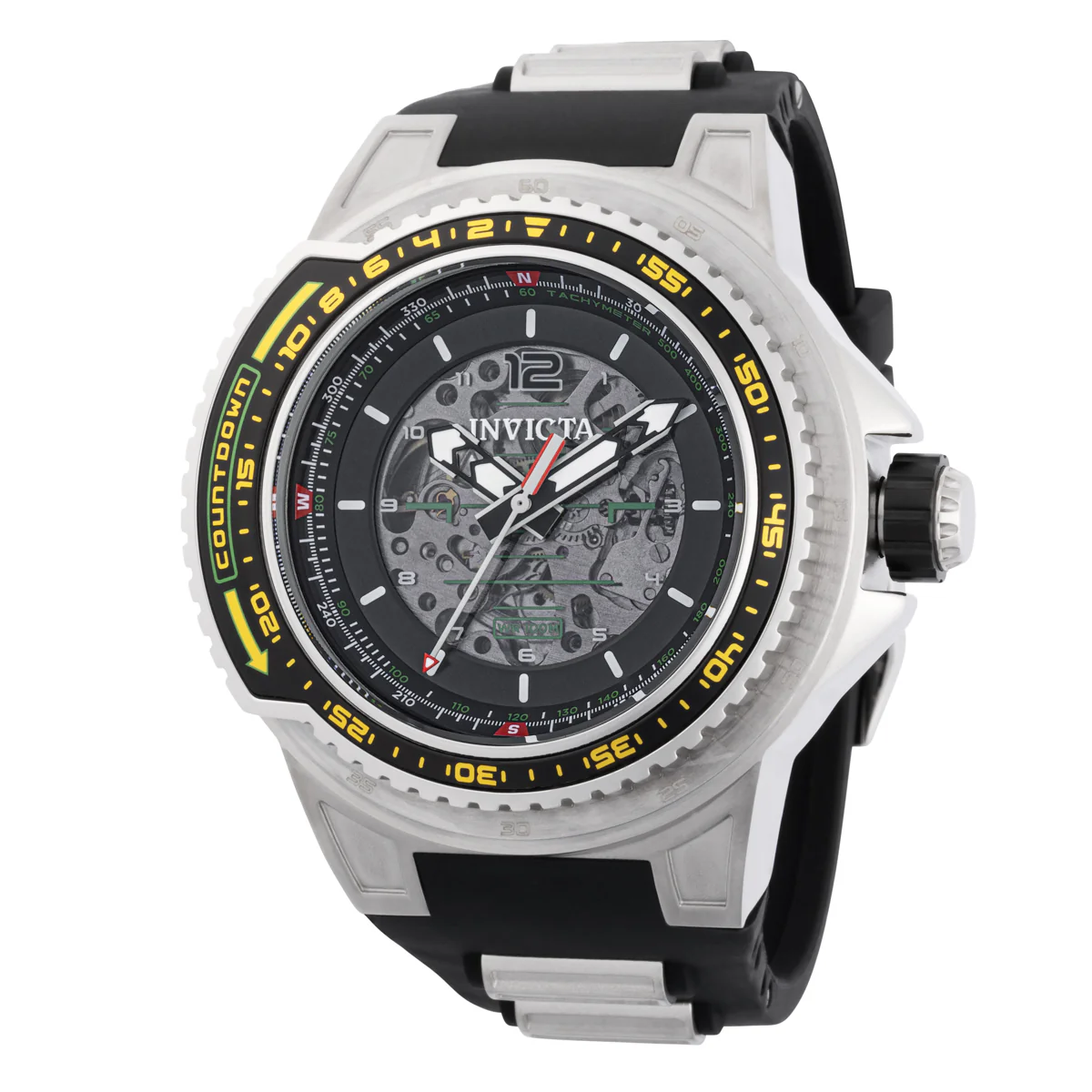 Invicta Aviator Crosswind Automatic Men's Watch - 53.5mm, Black, Steel (44689)
