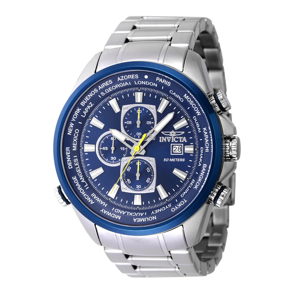 Invicta Aviator Interceptor Men's Watch - 50mm. Steel (47818)