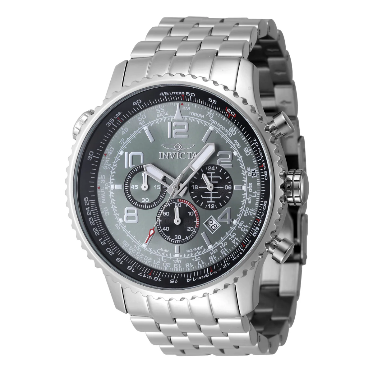 Invicta Aviator Vorticity Men's Watch - 49.5mm, Steel (48225)