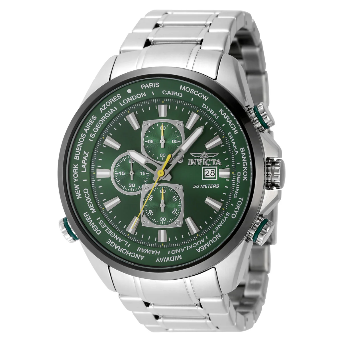 Invicta Aviator Interceptor Men's Watch - 50mm. Steel (49078)