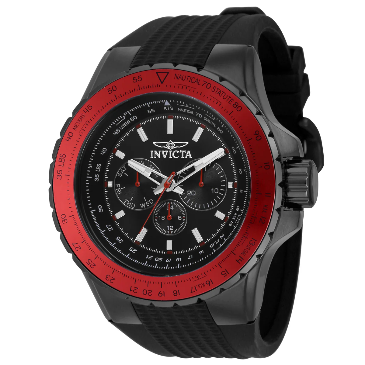 Invicta Aviator Skyshock Men's Watch - 50mm. Black (39303)