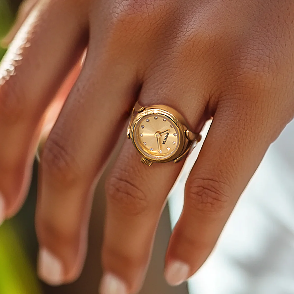Invicta Angel Lumalink Women's Ring Watch - 17.5mm, Gold (44483) 2 Invicta Angel Lumalink Women's Ring Watch - 17.5mm, Gold (44483)