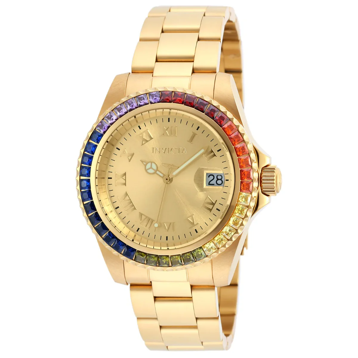 Invicta Angel Swiss Ronda 515 Caliber Women's Watch - 40mm, Gold (20022)