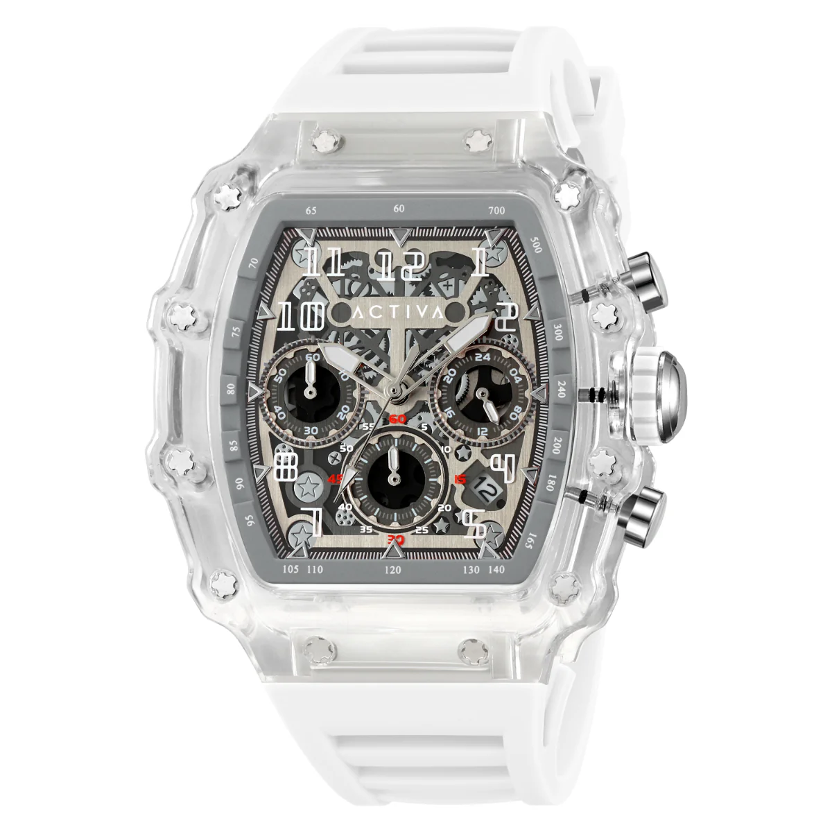 Activa Fury X Invicta Men's Watch w/ Skeleton Dial - 44.3mm, White (ACW2305-004)