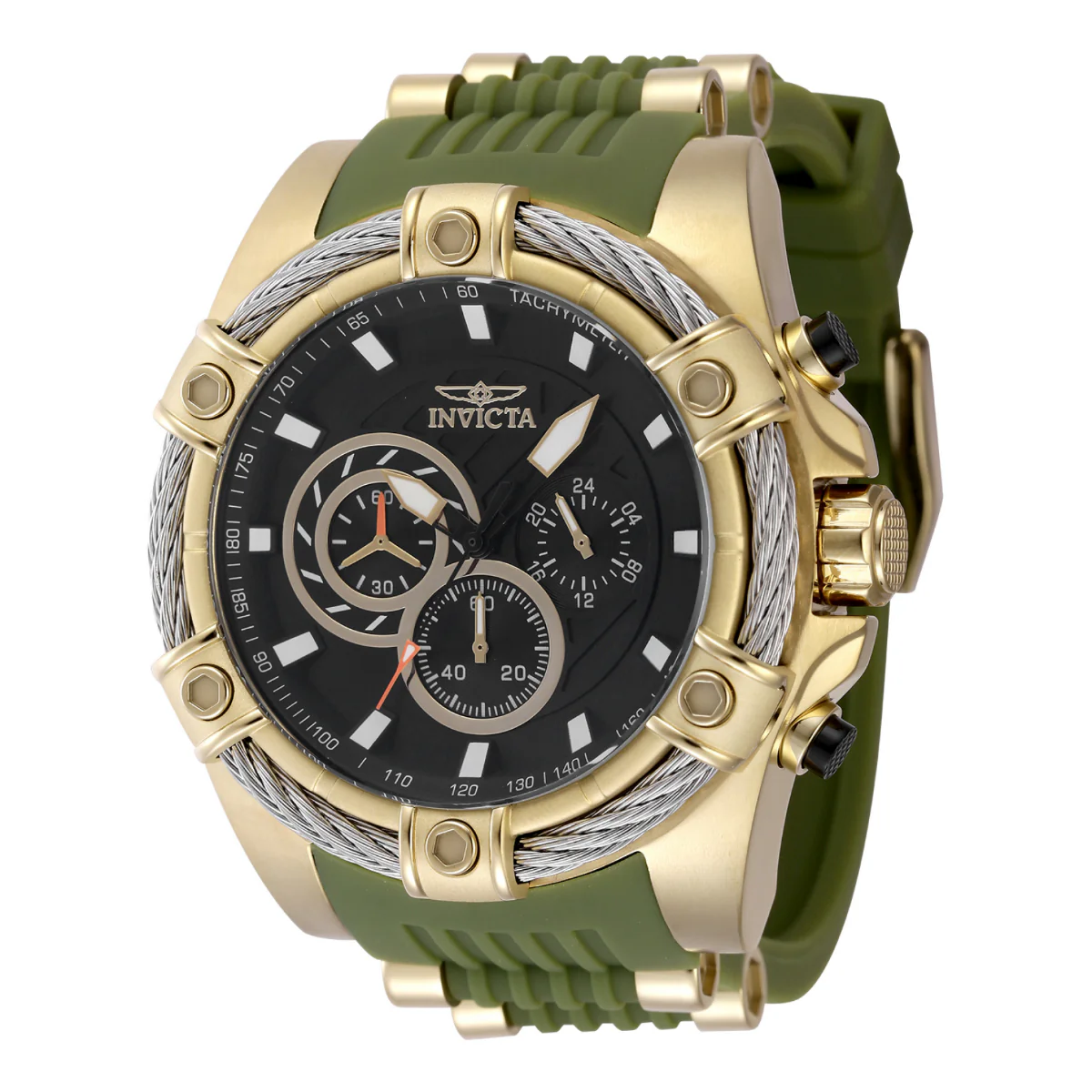 Invicta Bolt Vestige Men's Watch - 52mm. Green, Gold (48385)
