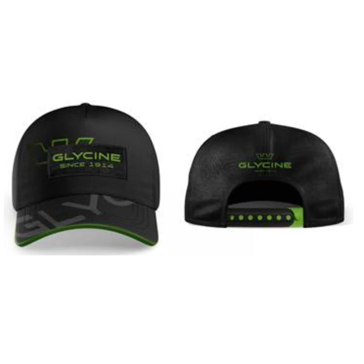 Glycine Baseball Men's Hat - Black, Green (GL-PM-007)