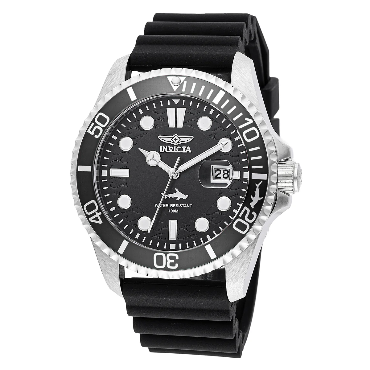 Invicta Pro Diver Shark Men's Watch - 43mm. Black (47161)