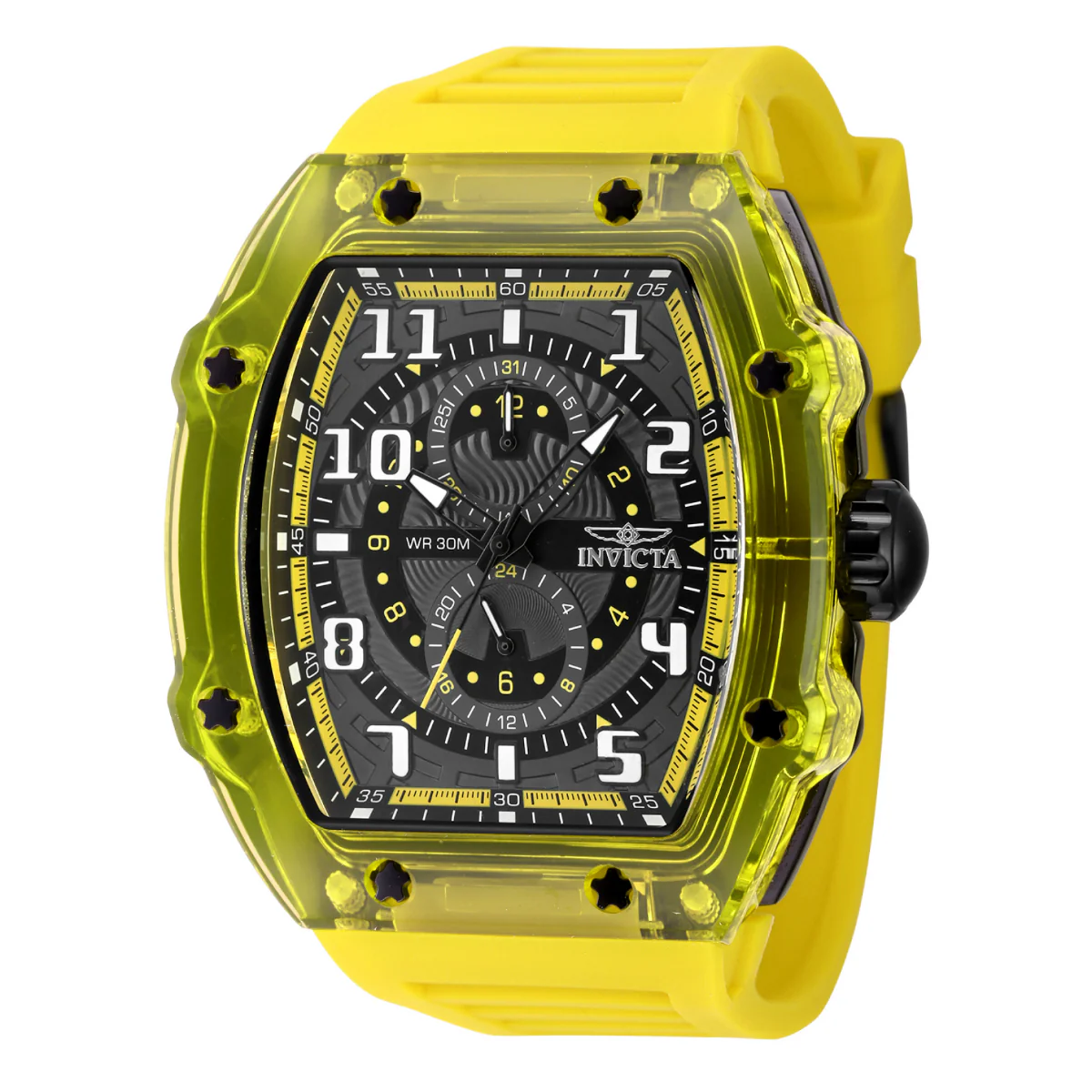 Invicta Racing Cyclone Men's Watch - 48.5mm, Yellow (48721)
