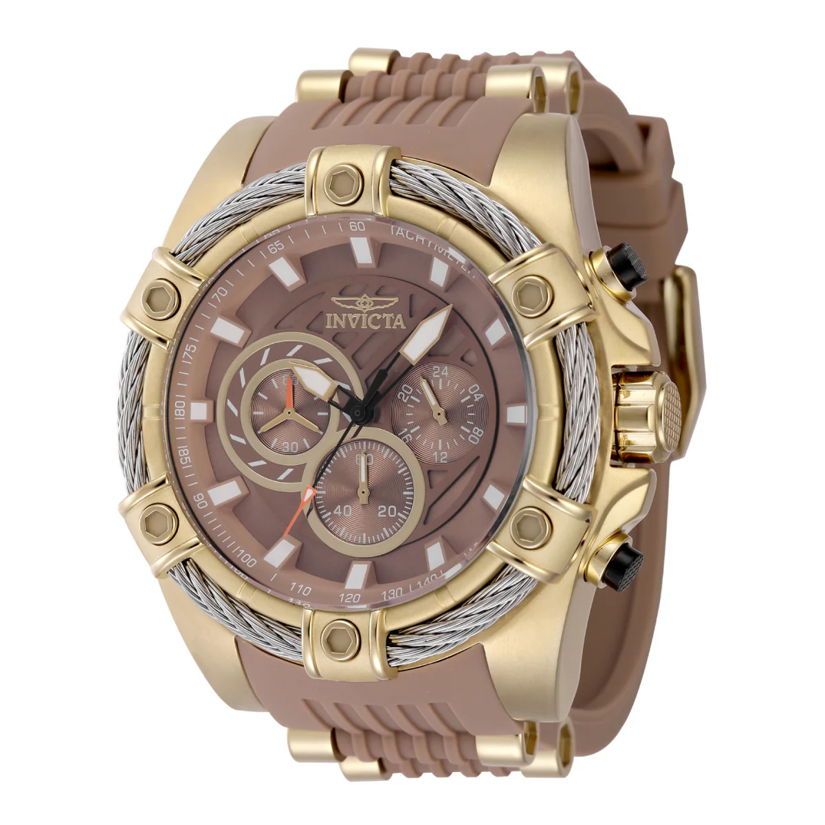 Invicta Bolt Vestige Men's Watch - 52mm. Tan, Gold (48384)
