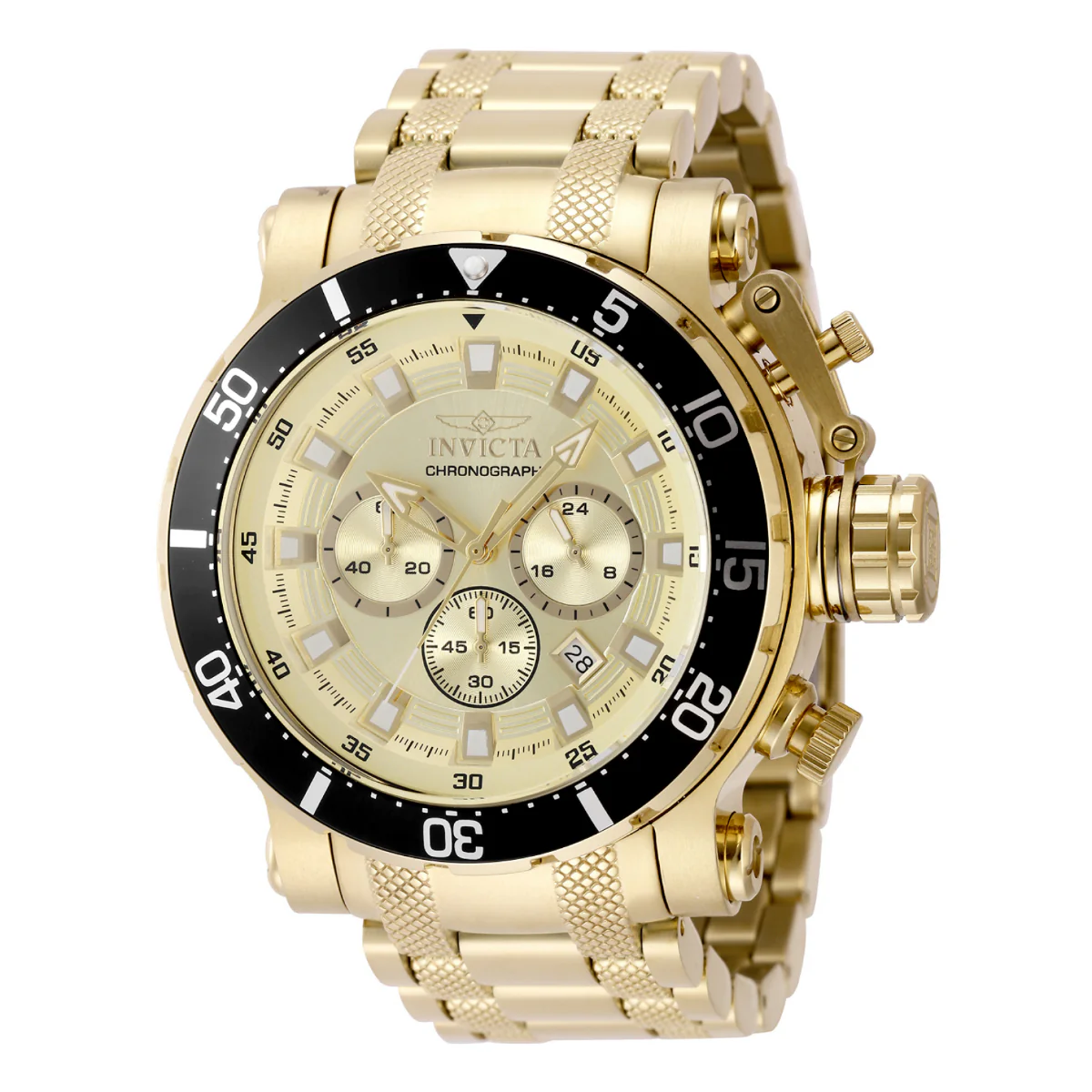 Invicta Coalition Forces Night Hawk Men's Watch - 52mm. Gold (49093)