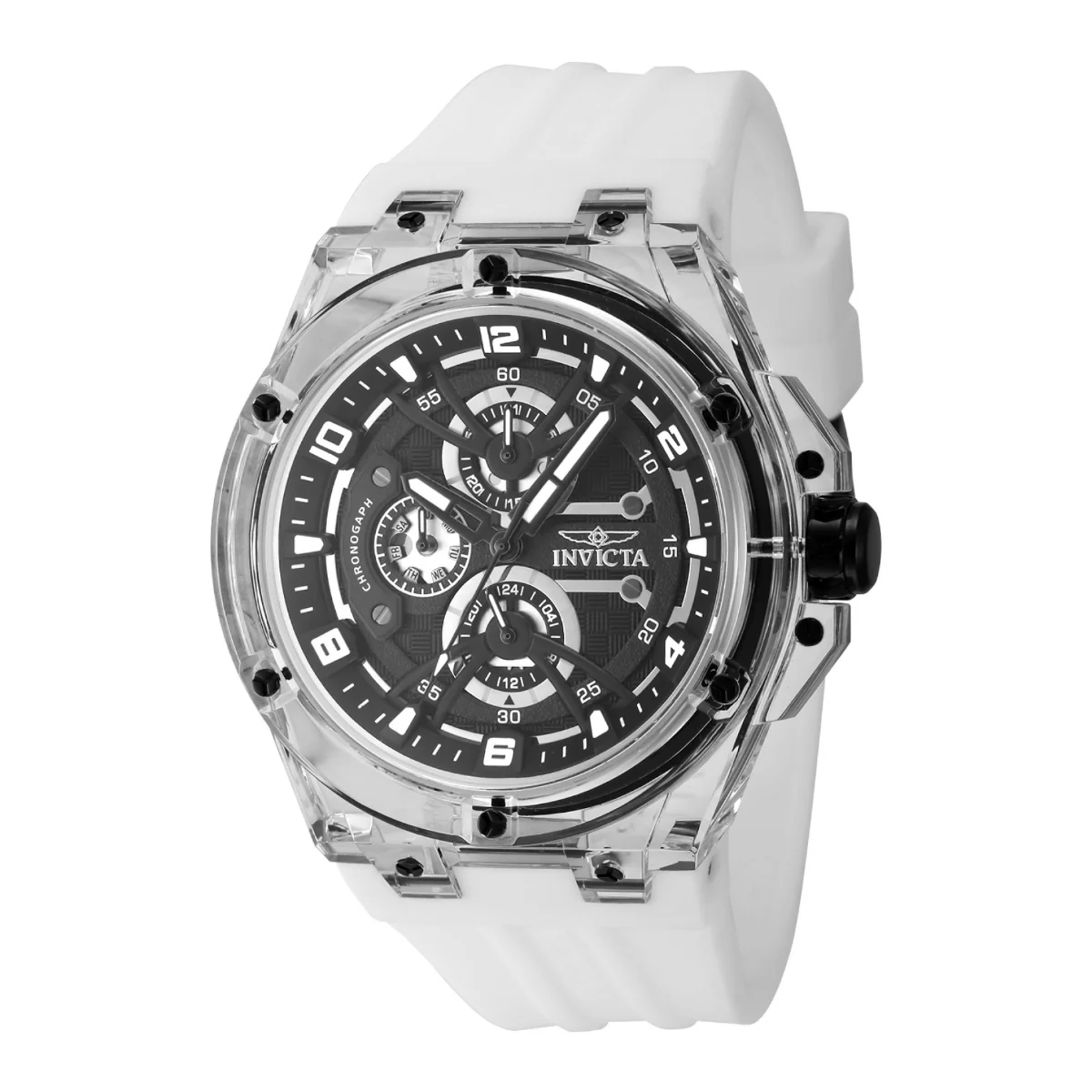 Invicta Racing Saphirex Men's Watch - 46mm. White (48809)